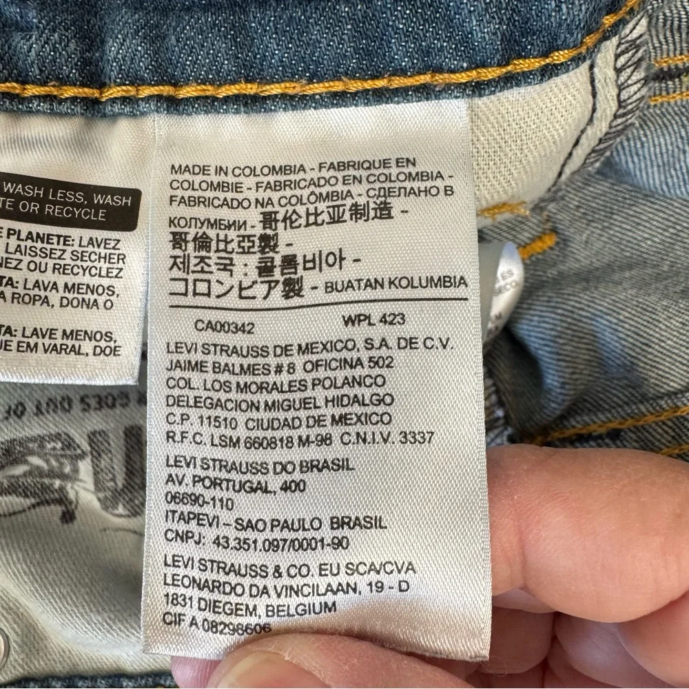 Levi’s 511 Jeans Mens Blue 29 x 32 Straight Leg Zip‎ Closure Denim